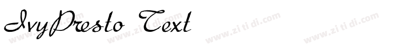 IvyPresto Text字体转换
